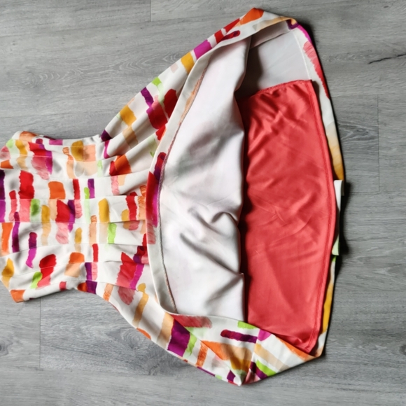 NWOT Vince Camuto Abstract Color Watercolor Dress - Picture 12 of 15